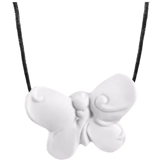Porcelain pendant BUTTERFLY, 3,9 x 2,7 cm, Meissen porcelain