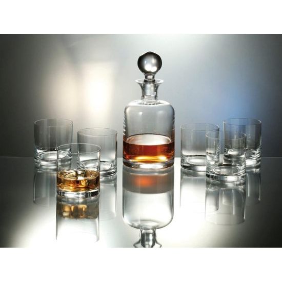 Bohemia whisky set 7pcs., Crystal glass Bohemia Crystalex