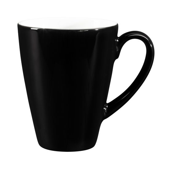 Mug 0,35 l, Lido Solid black, Seltmann porcelain