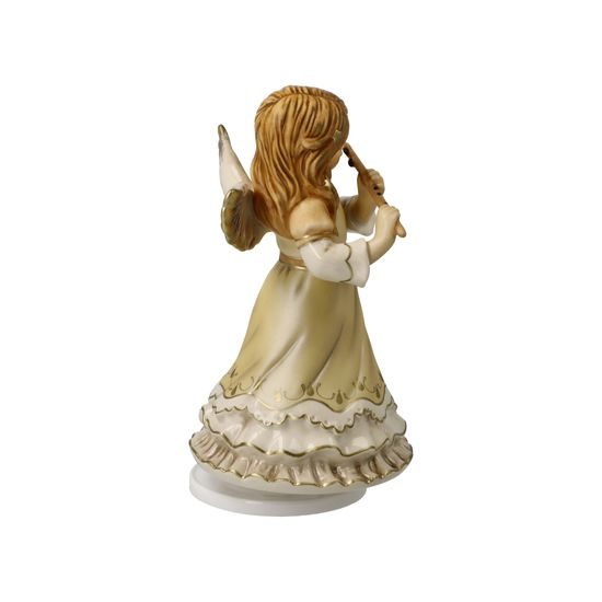 Angel playing Silent night 8.5 / 9 / 16.5 cm, stoneware, Goebel