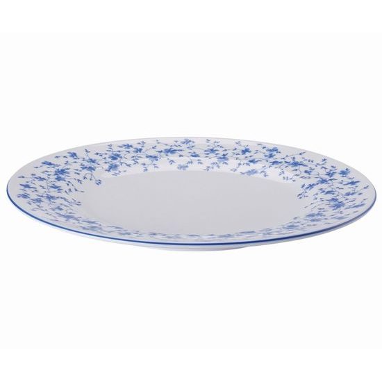 Club plate 31 cm, FORM Sugar 1382 Blaublüten, Arzberg porcelain