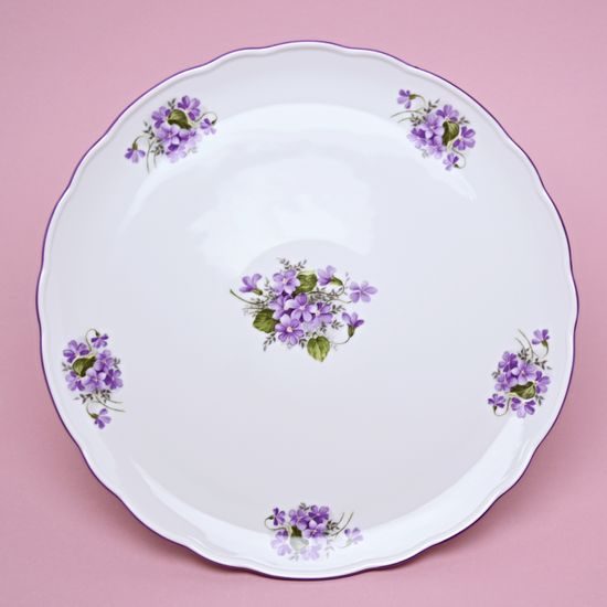 Cake Plate On Stand 31 cm, Violet, Cesky porcelan a.s.
