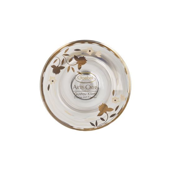 Champagne glass 100 ml Lady with fan, glass, G. Klimt, Goebel