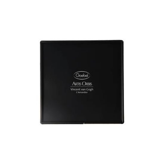 Dóza na čaj Mandlovník zlatý, 7,5 / 7,5 / 11 cm, kov, V. van Gogh, Goebel