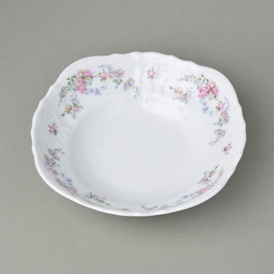 Bowl 23 cm, Thun 1794 Carlsbad porcelain, BERNADOTTE climbing roses