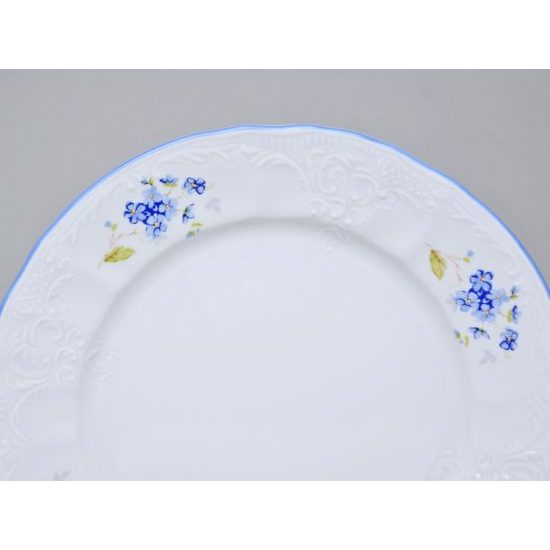 Talíř dezertní 17 cm, Thun 1794, karlovarský porcelán, BERNADOTTE pomněnka