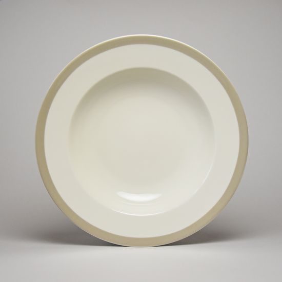 Nina Ivory 29423GT: Talíř hluboký 23 cm, Thun 1794, karlovarský porcelán