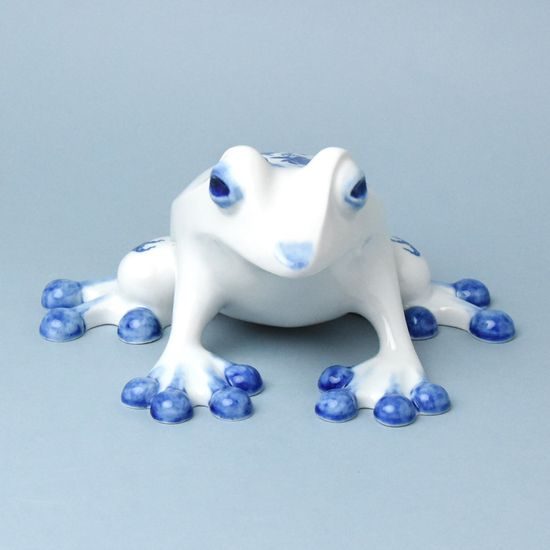 Frog 25 x 21 x 13 cm cm, Original Blue Onion pattern