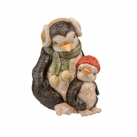 Santa is Coming Tomorrow: Penguins Frieda and Helma 13 cm, Goebel porcelain