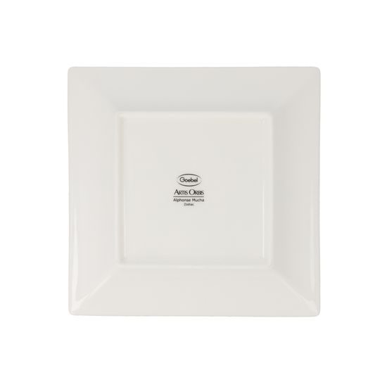 Mísa plochá čtvercová Zodiak, 16 / 16 / 2 cm, jemný kostní porcelán, A. Mucha, Goebel