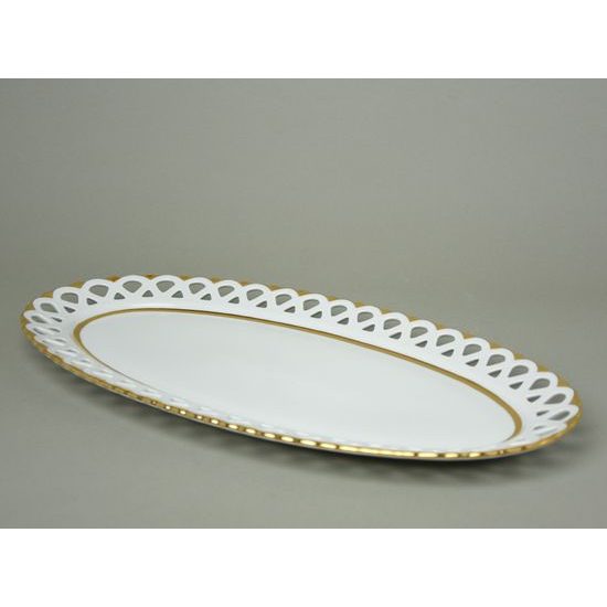 Dish oval 42 x 22 cm, Byzant 404b - white, Rose China Chodov