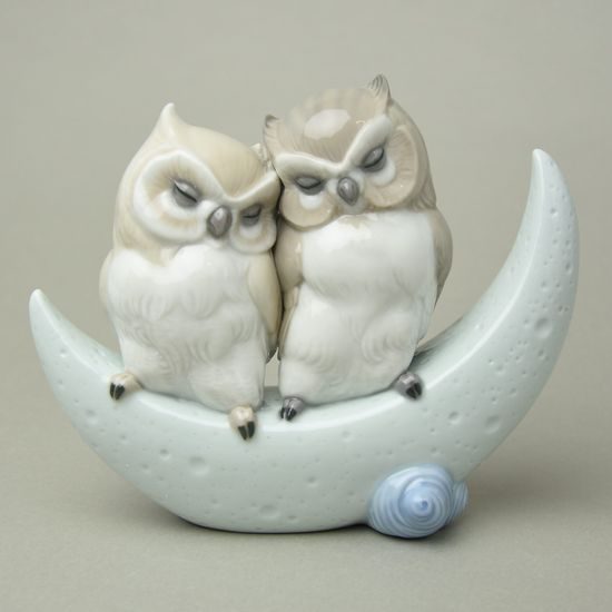 Love story (owls), 18 x 15 cm, NAO porcelain