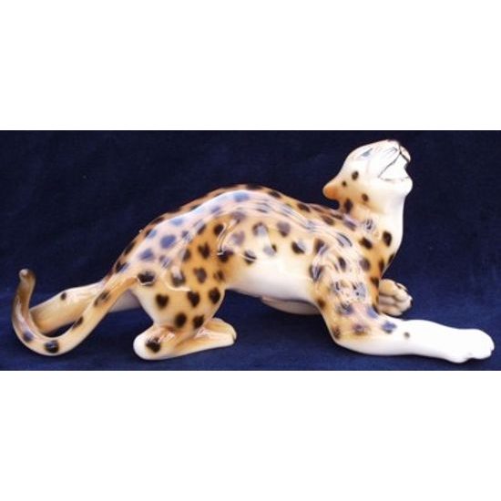 Panther 22 x 8,5 x 9 cm, Porcelain Figures Duchcov