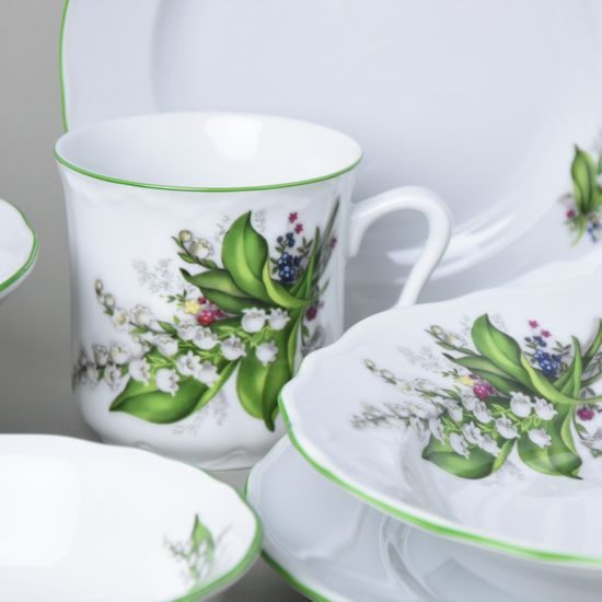 Dining set 31 pcs., Lily-of-the-valley, Cesky porcelan a.s.