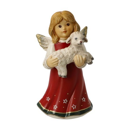 Červený s dekorem na sukni / Red with decorated skirt