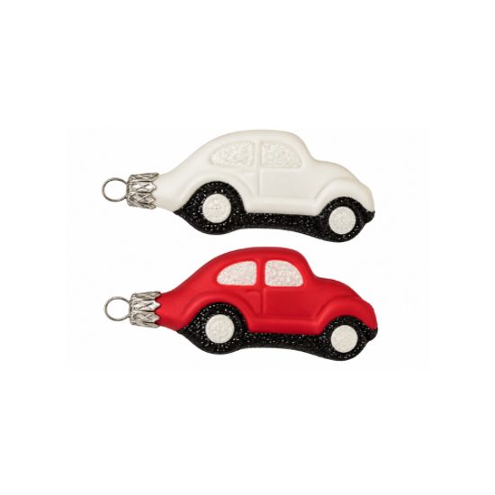 Christmas Glass Car Ornament, 7 cm, Czech Ornaments MIJA