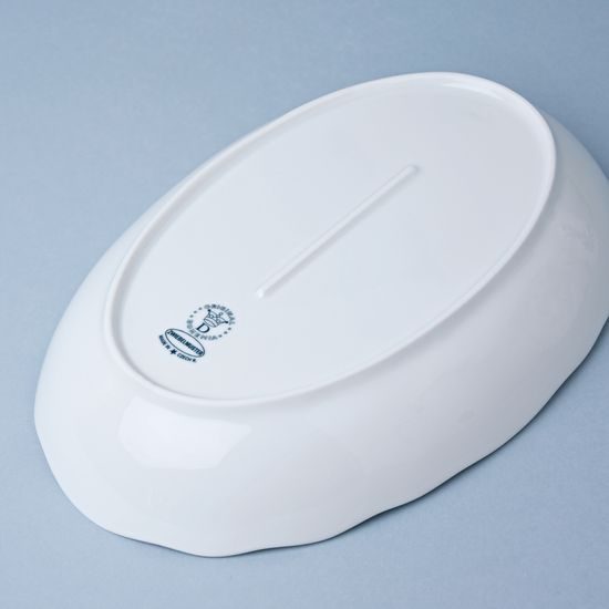 Oval salad dish 23 cm, Original Blue Onion Pattern