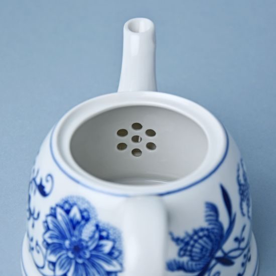 Coffee pot M with a strainer 0,35 l, Original Blue Onion Pattern