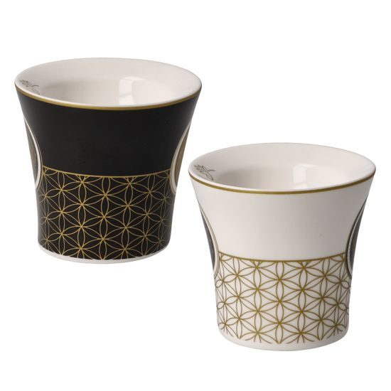 Egg cup set Yin Yang 6.5 / 6.5 / 6cm, New Bone China, Goebel