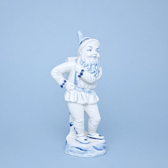 A Dwarf With An Accordion 22,5 x 10 x 10 cm, Original Blue Onion pattern