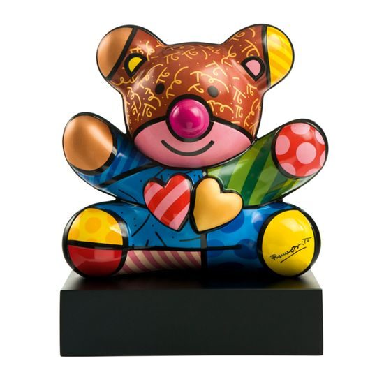 Figurka medvídka Truly Yours (Ze srdce tvůj), 25 / 17 / 30 cm, porcelán, R. Britto, Goebel
