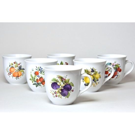 Hrnek Mirek 400 ml, ovoce, 6 ks., Český porcelán a.s.