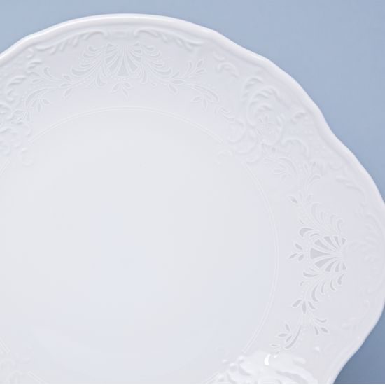 Frost no line: Cake plate 27 cm, Thun 1794 Carlsbad porcelain, BERNADOTTE