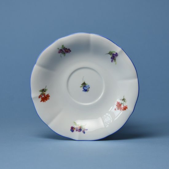 Saucer ZC/1 15,5 cm, Házenka blue edge, Český porcelán a.s.