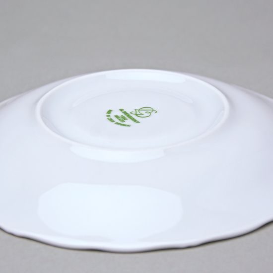 Verona white: Saucer 150 mm with wider mirror, G. Benedikt 1882, bottom sign
