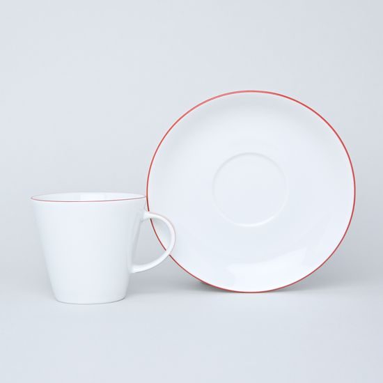 Cup 150 ml (coffee) plus saucer 150 mm, Thun 1794 Carlsbad porcelain, TOM 29965