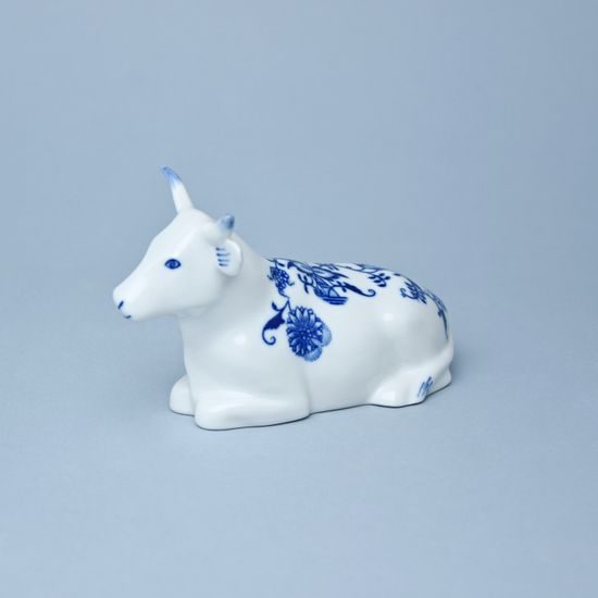 Cow lying 16 cm, Original Blue Onion pattern (QII)
