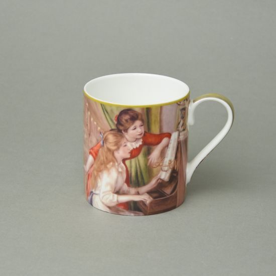 Mu 360 ml Two girls and piano, A. Renoir, bone china Carmani