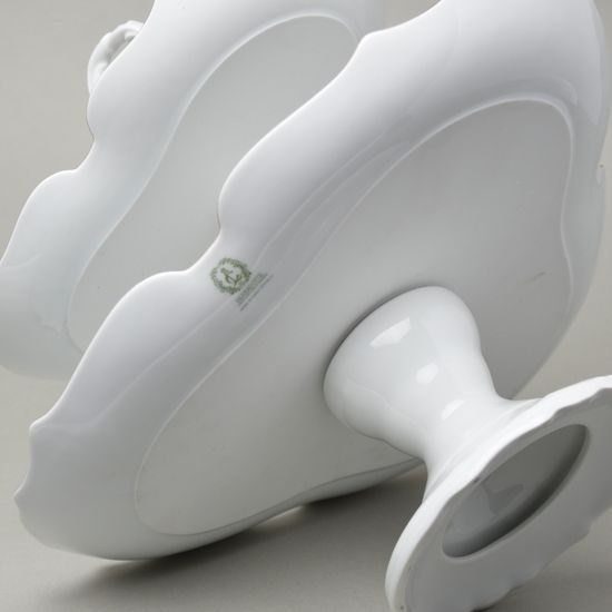 Compartment dish 2 pcs. triangular bowls, v. 35 cm, Thun 1794 Carlsbad Porcelain, BERNADOTTE Meissen Rose