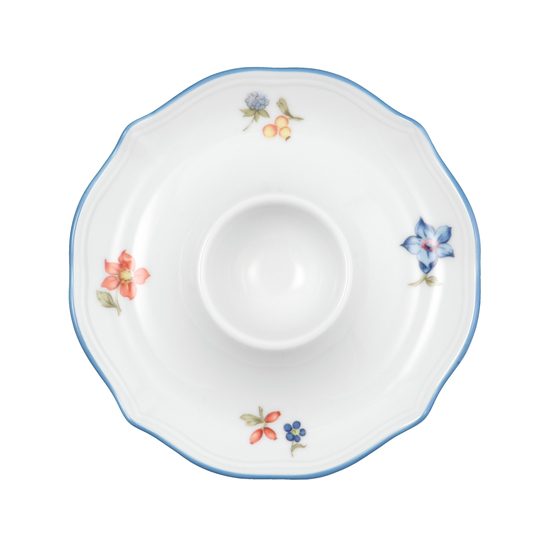 Egg plate, Sonate 34032 flowers, Seltmann porcelain