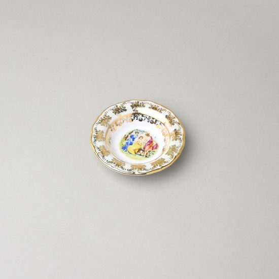 Small side bowl Rozetka 10,5 cm, The Three Graces, QueensCrown porcelain