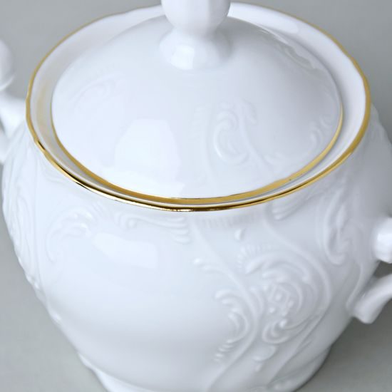 Cukřenka 300 ml, Thun 1794, karlovarský porcelán, BERNADOTTE zlatá linka