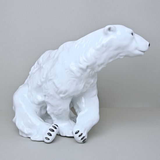 Polar Bear 40 x 23,5 x 30, White, Royal Dux Bohemia