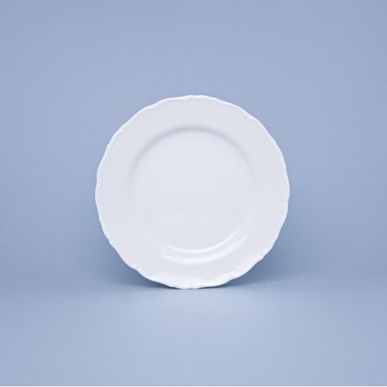 Plate dessert 19 cm, Ophelia white with bottom sign, Thun 1794