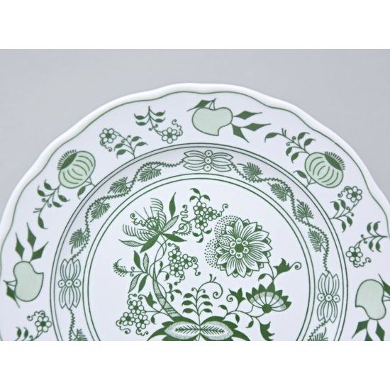 Talíř dezertní 19 cm, zelený cibulák, Český porcelán a.s.