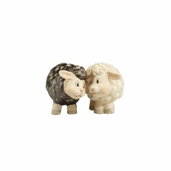 Santa is Coming Tomorrow: Pair of Sheep 5,5 cm, Goebel porcelain