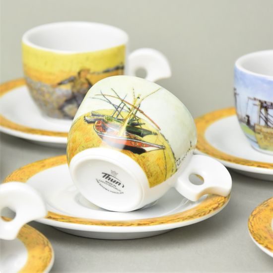 Van Gogh: Cup espresso 70 ml and saucer 12,5 cm Dova, 6 pcs., Thun 1794