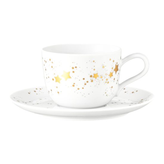 Liberty Christmas stars: Coffee cup 0,26 l + saucer 165 mm, Seltmann porcelain