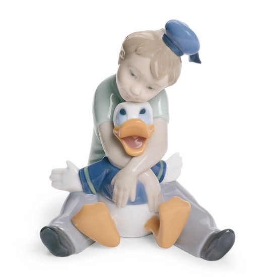 Daydreaming with Donald, 12 x 9 cm, NAO porcelain figures