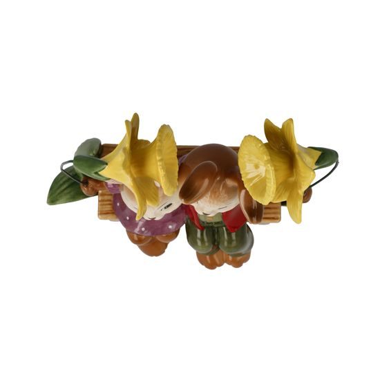 Figurka zajíčků Náš malý svět 15 / 7 / 18,5 cm, kamenina, Goebel