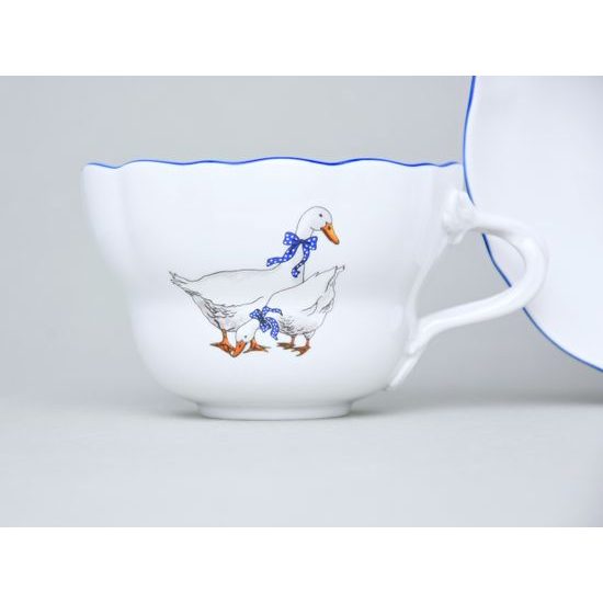 Cup and saucer D, 0,4 l, Cesky porcelan a.s., Goose