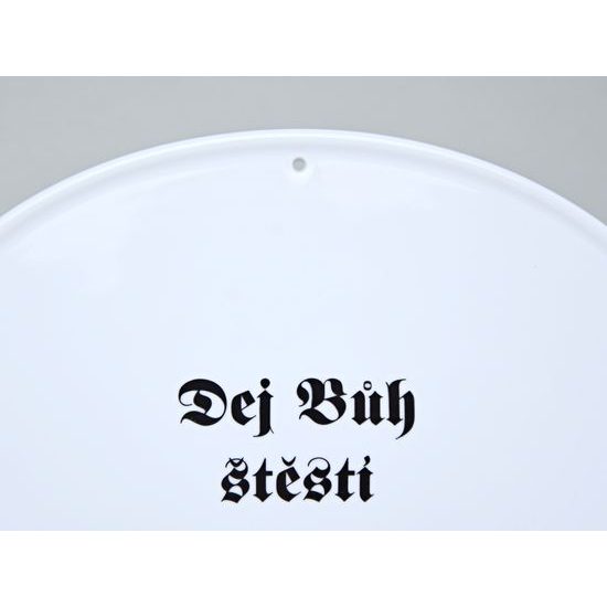 Good blessing (in Czech language) 24,5 x 18 cm, White, Cesky porcelan a.s.