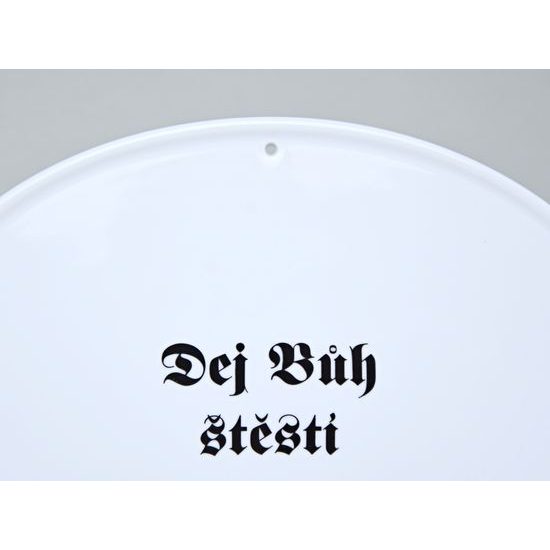 Good blessing (in Czech language) 24,5 x 18 cm, White, Cesky porcelan a.s.