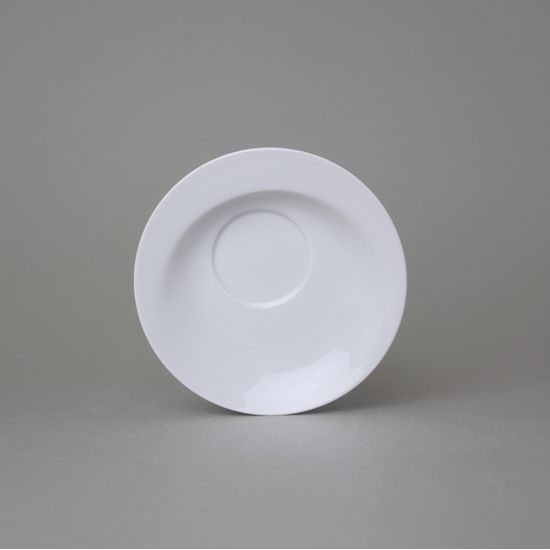 Saucer 137 mm, Future white, Thun 1794, karlovarský porcelán