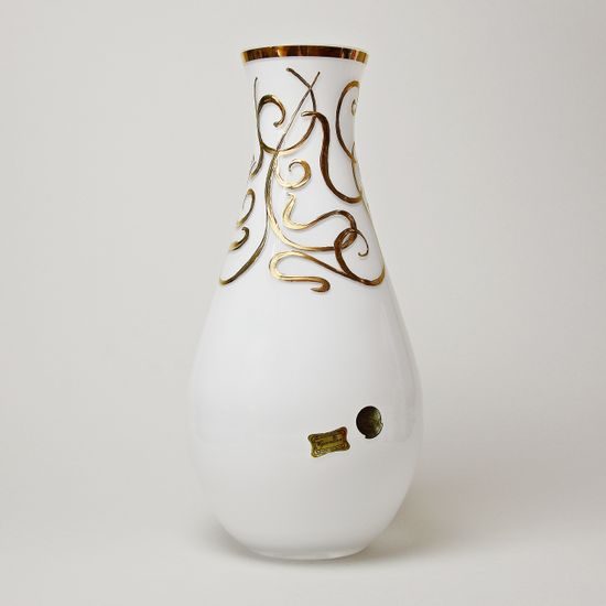 Egermann: Váza Triplex Malovaná, 29,5 cm, skleněné vázy Egermann