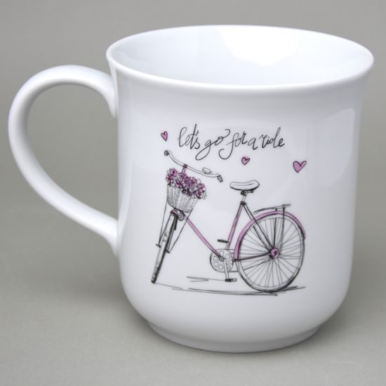 Mug Golem 1,5 l, Rose ladies' bike, Český porcelán a.s.